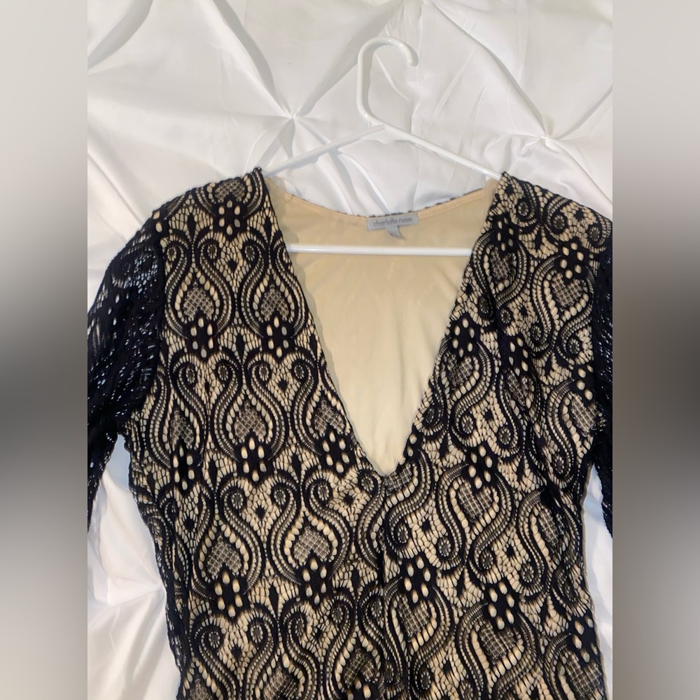 Charlotte Russe Lace Bodysuit Size Large
